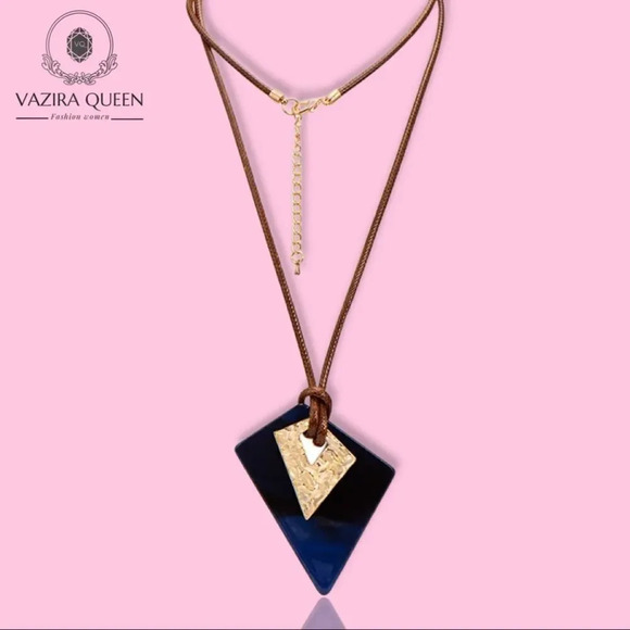 VQ Acrylic Necklace - Picture 1 of 7